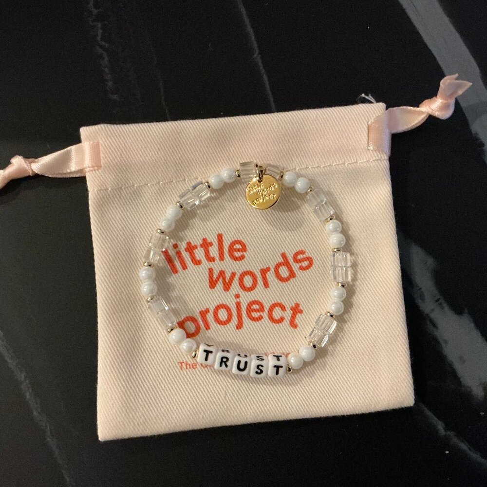 Little Words Project Bracelet "Trust" NWT S/M